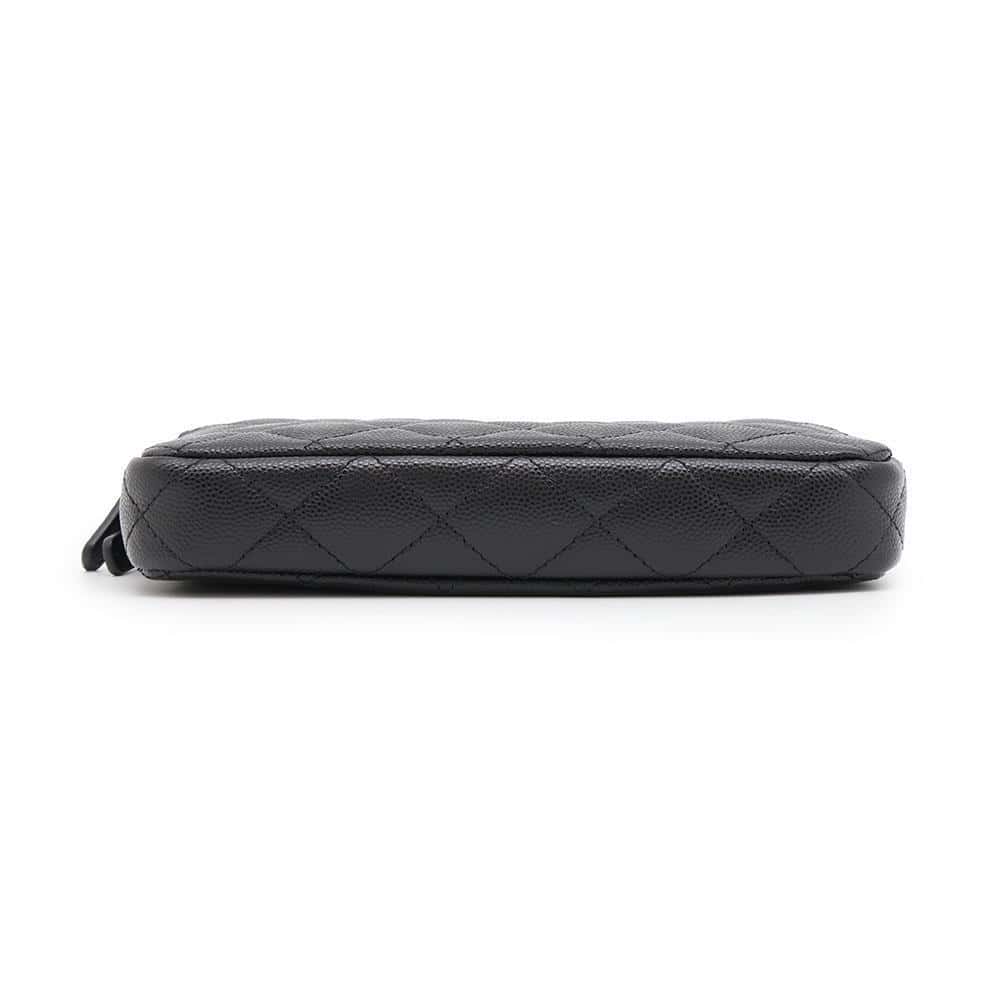 CHANEL Matelasse Chain wallet BlackAP3837 Caviar Leather