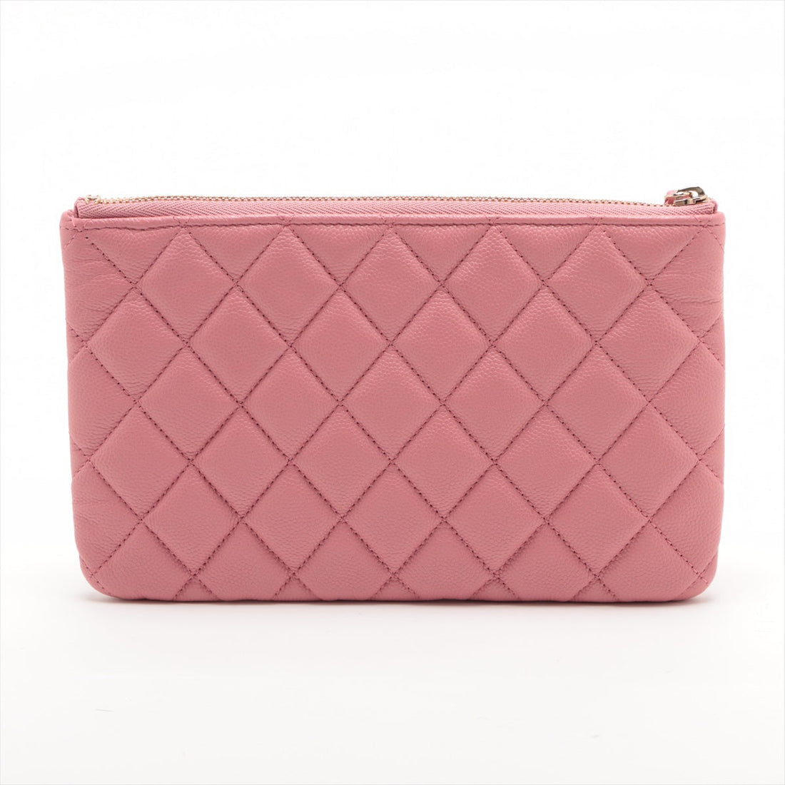 New 1:1 Rep Top Quality Chanel Matrasse Caviar S Pouch Pink Gold  Random