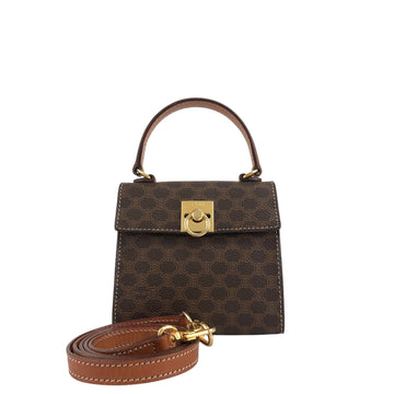 CELINE Macadam Gancini Two-way Small Handbag Shoulder bag Brown New 1:1 7xvdb2