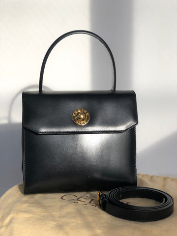 CELINE Starball Leather Two-way Handbag Shoulder bag Black New 1:1 jrwffj