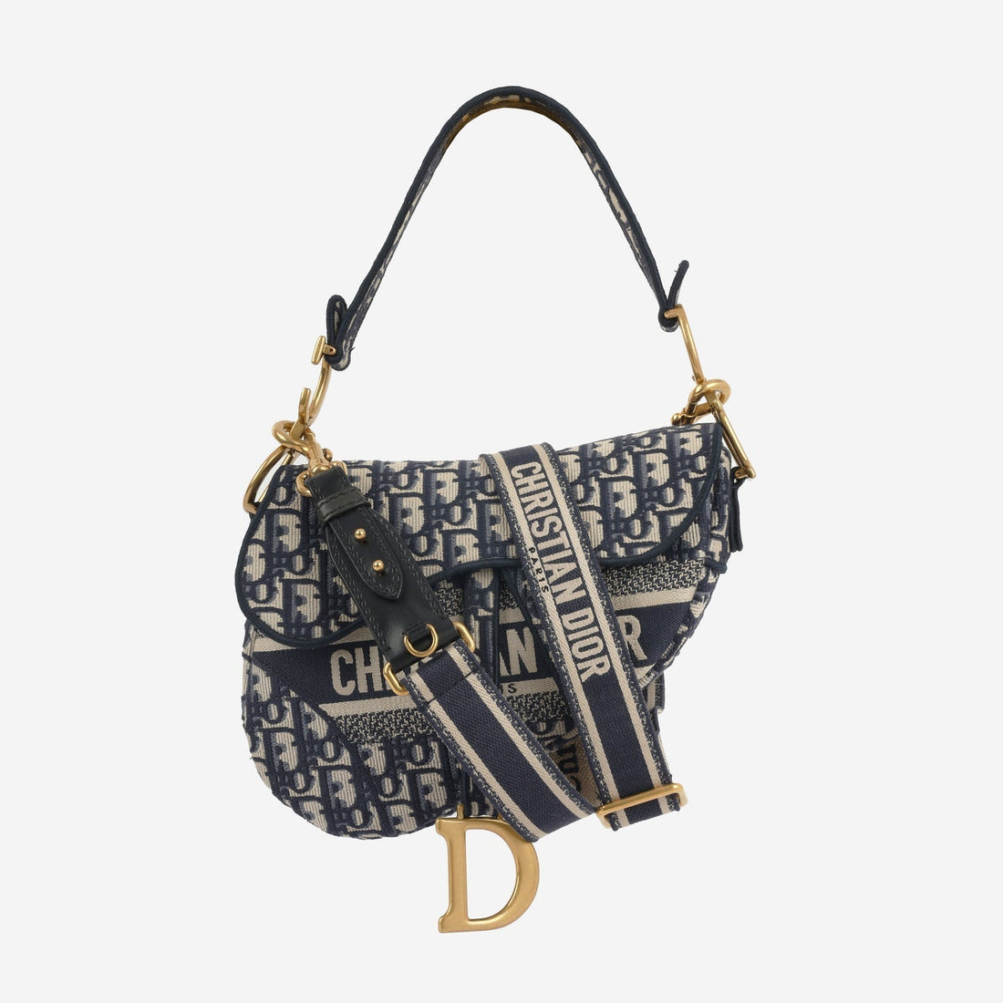 Dior - Medium Saddle Bag - Oblique Canvas GHW -  - 2021