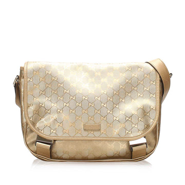 Gucci GG Imprime Crossbody Bag Gold
