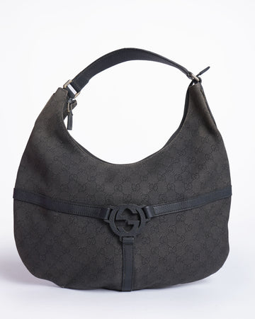 Gucci GG Canvas & Leather Shoulder Bag