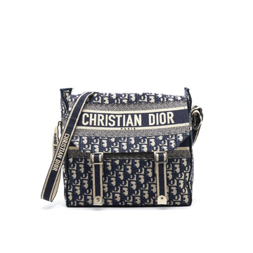 Top quality Dior Top quality Diorcamp Bag Blue Top quality Dior Oblique Embroidery