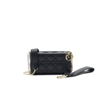 Top quality Dior Leather Mini crossbody Chain Bag Black