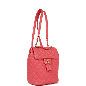 Top Quality Chanel Mini Urban Spirit Backpack Rose Lambskin Gold Hardware