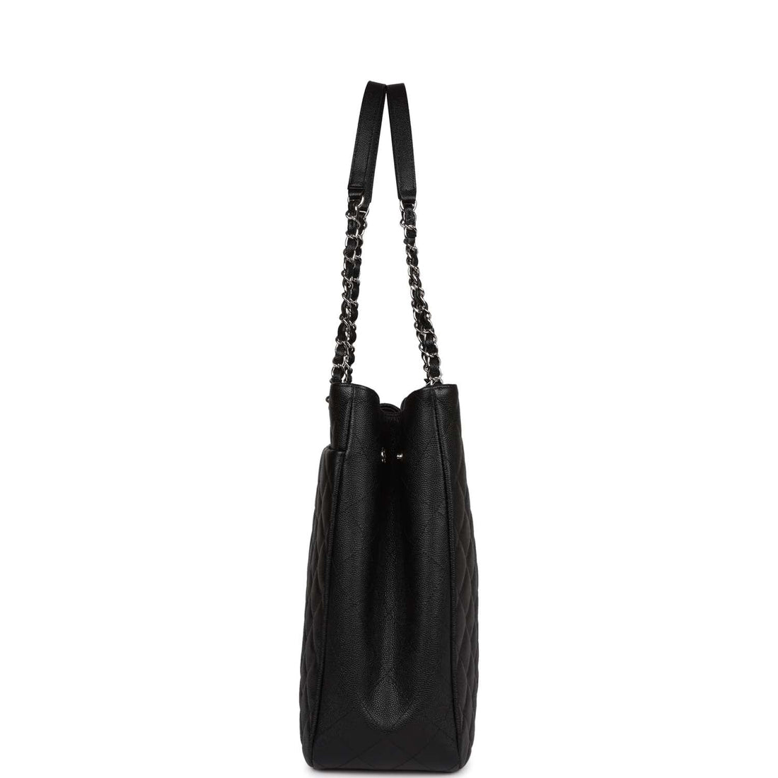 Top Quality Chanel Timeless Tote Bag Black Caviar Silver Hardware
