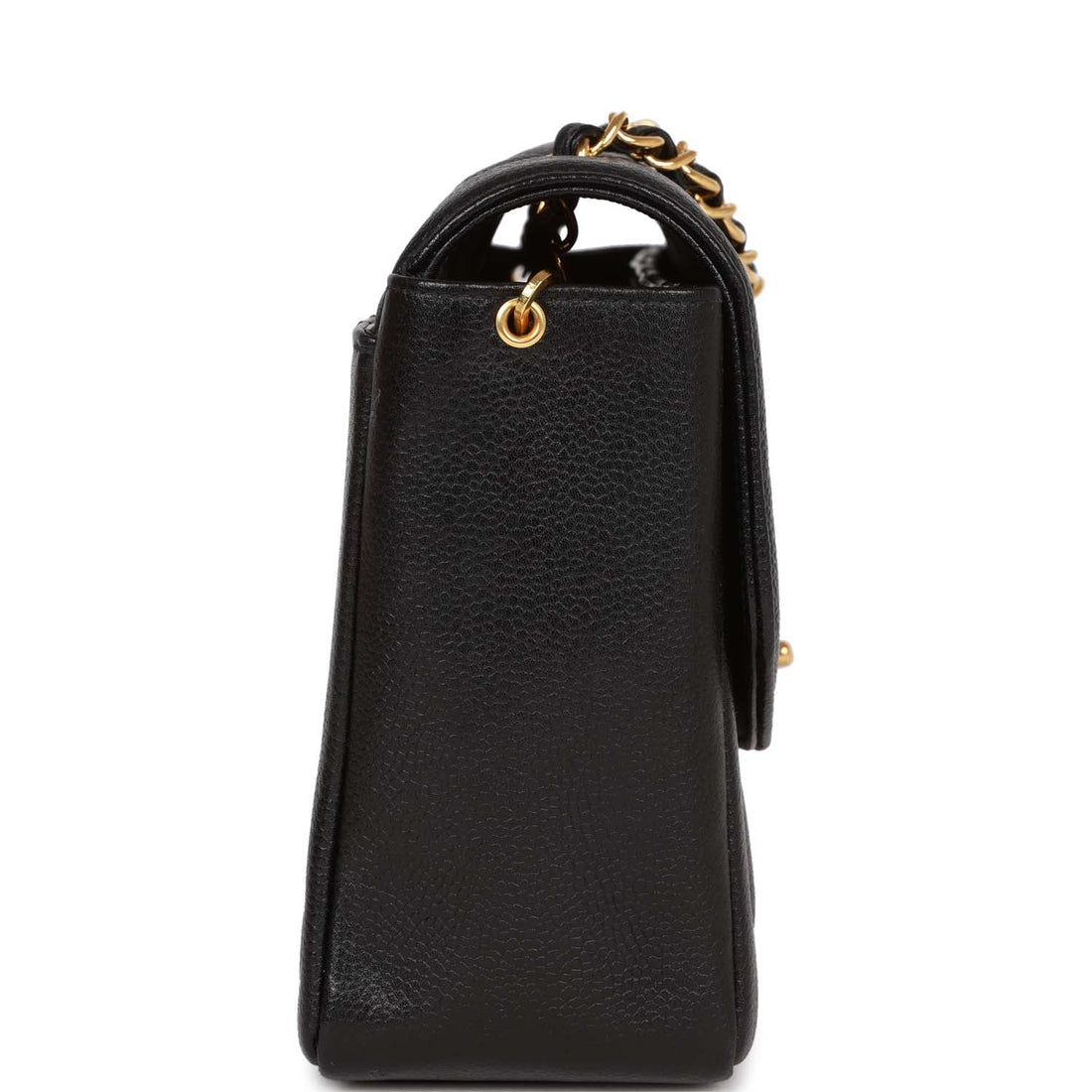 Top Quality Chanel Medium Diana Flap Bag Black Caviar Gold Hardware