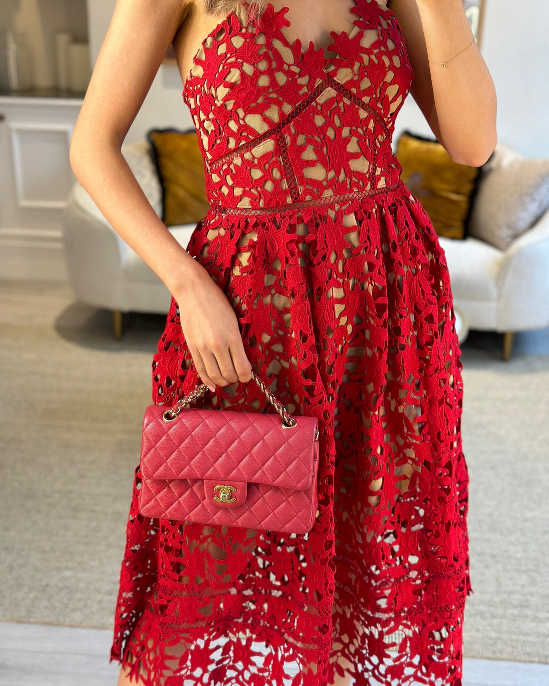Top Quality Chanel Pink Small Classic Double Flap Bag in Caviar Leather with Gold Hardware RRP ¬£8,530
