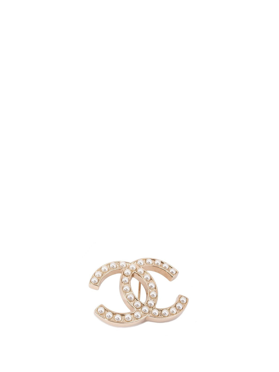 Top Quality Chanel Pearl CC Logo Pin Gold