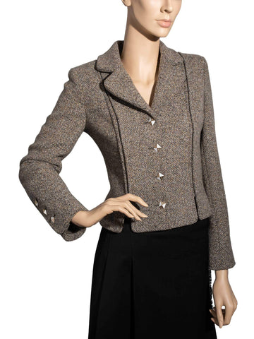 Top Quality Chanel Wool Tweed Jacket Beige