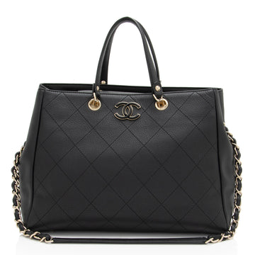 Top Quality Chanel Bullskin Neo Soft Medium Shopping Tote (SHF-64NjCF)