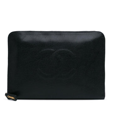 Top Quality Chanel CC Caviar Documents Portfolio Clutch (SHG-wlh1nQ)