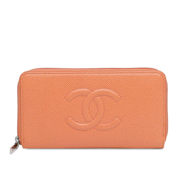Top Quality Chanel CC Caviar Leather Zip Around Long Wallet (SHG-M5pi7x)