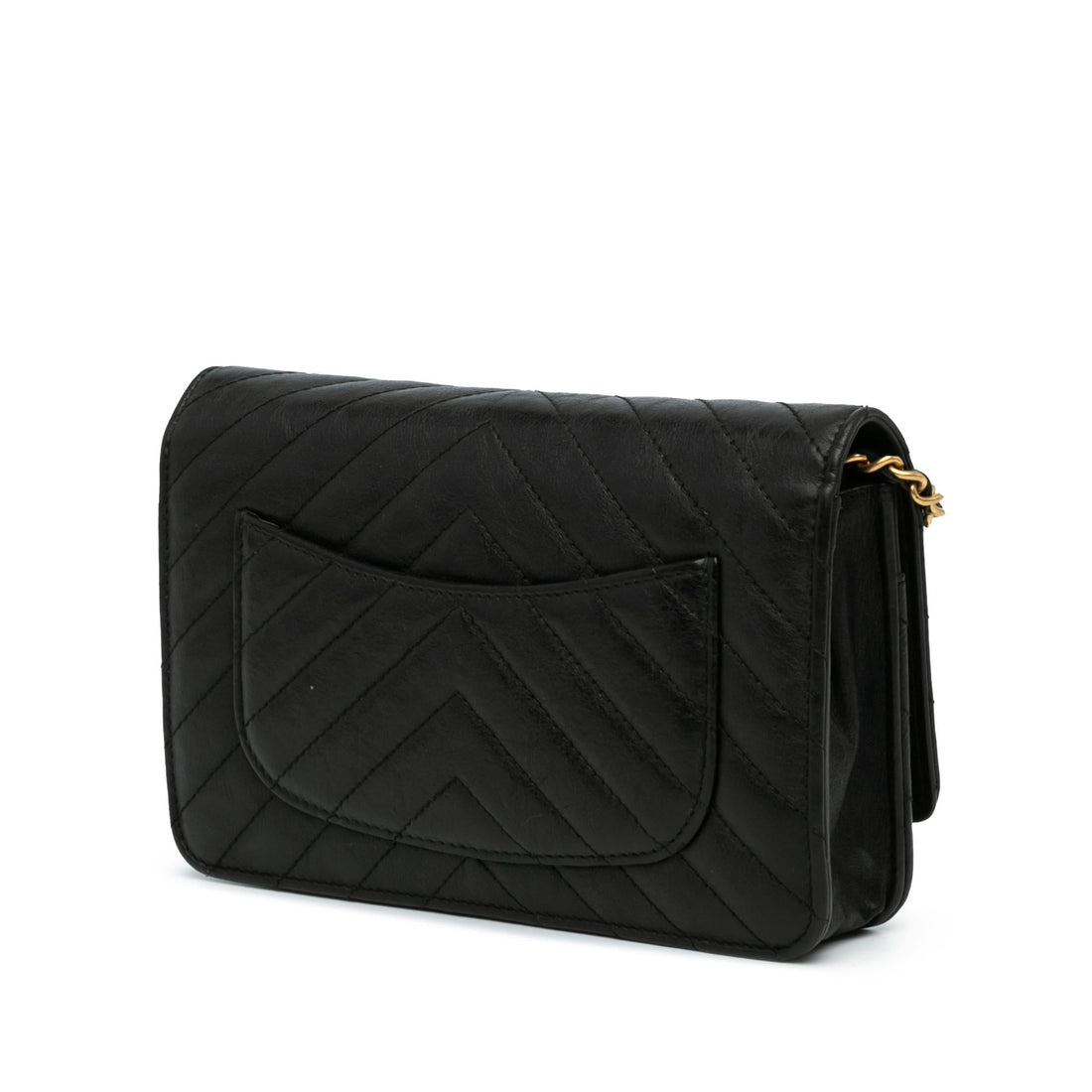 Top Quality Chanel CC Chevron Lambskin Wallet On Chain (SHG-68tvq5)