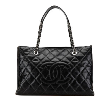 Top Quality Chanel CC Crumpled Calfskin Shopping Tote (SHG-uO1fXX)