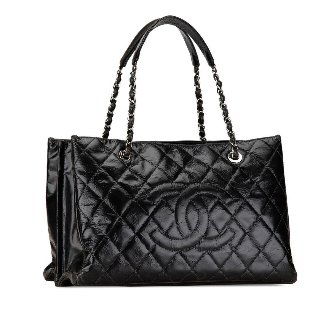 Top Quality Chanel CC Crumpled Calfskin Shopping Tote (SHG-uO1fXX)