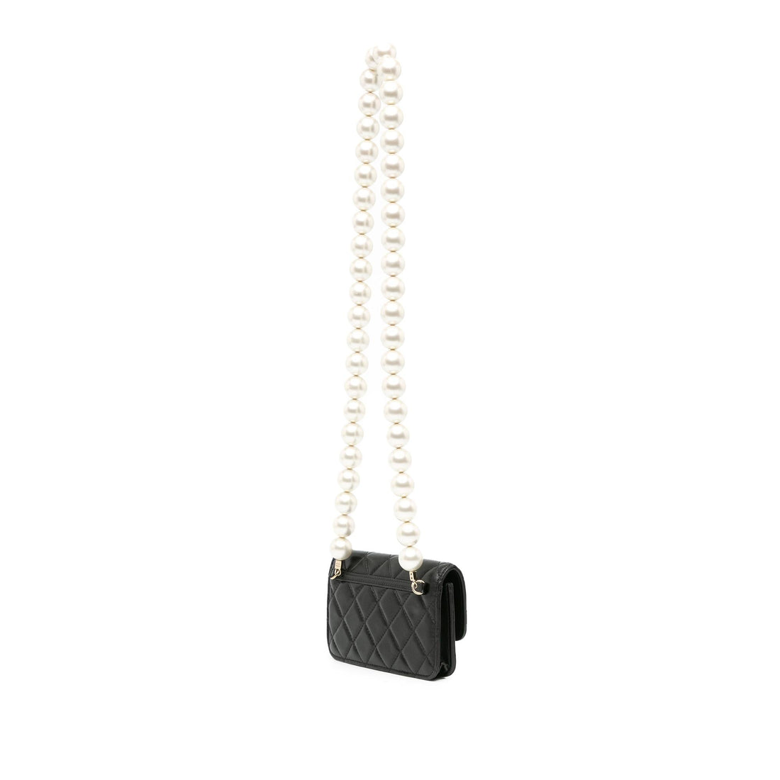 Top Quality Chanel CC Lambskin About Pearls Card Holder On Chain (SHG-XiJKT4)