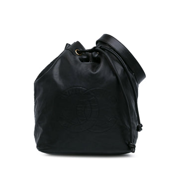 Top Quality Chanel CC Lambskin Drawstring Sling Backpack (SHG-SPiSxt)