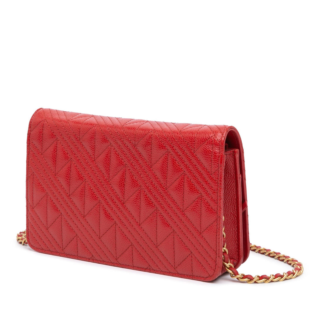 Top Quality Chanel CC Mixed Quilt Caviar Wallet On Chain (SHG-EMMEFL)