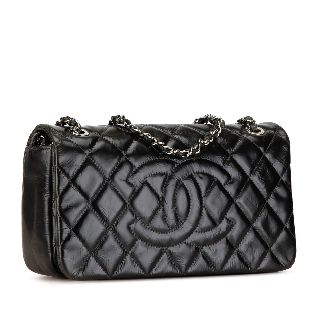 Top Quality Chanel CC Quilted Glazed Calfskin Flap (SHG-16f7wX)
