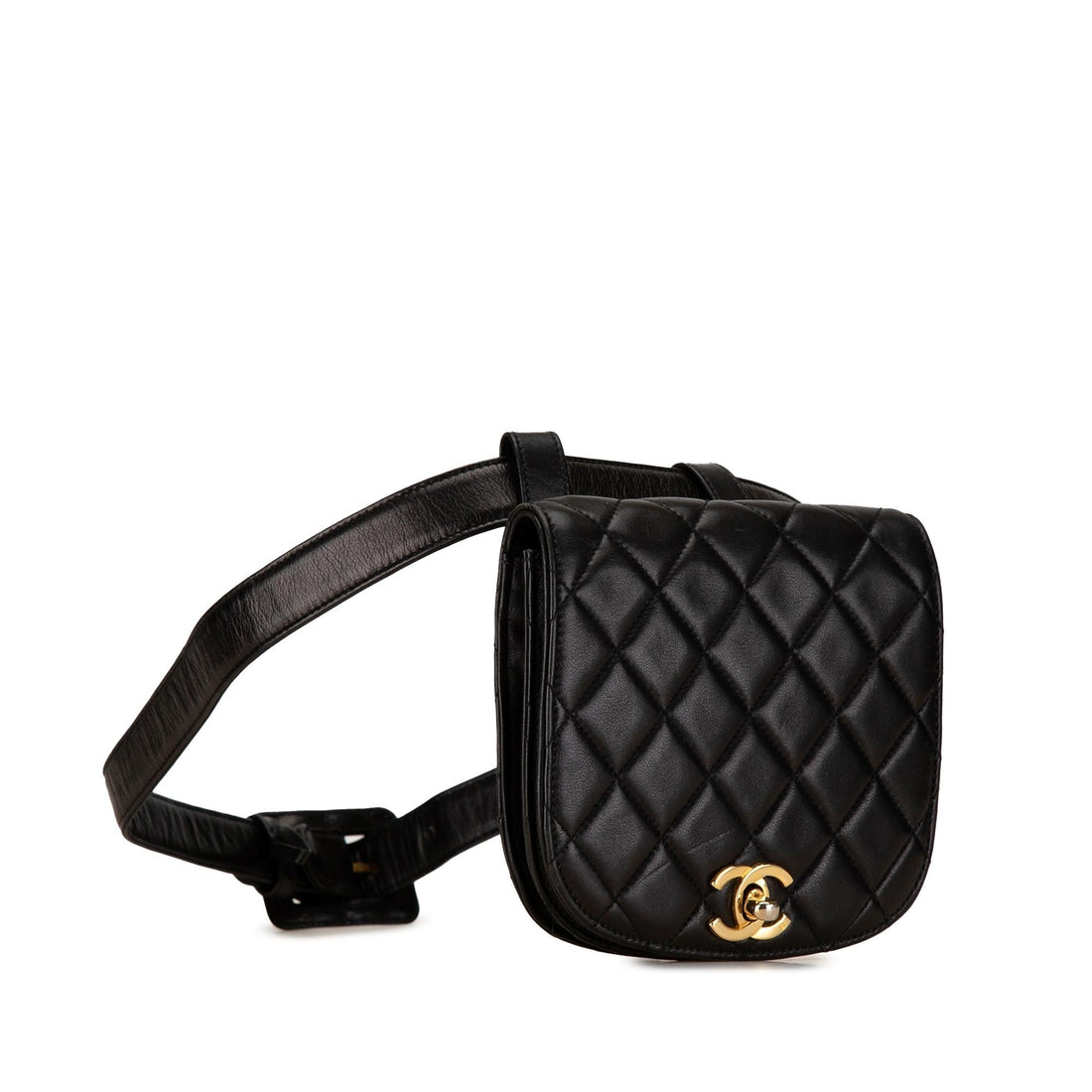 Top Quality Chanel CC Quilted Lambskin Belt Bag (SHG-GMYcCg)