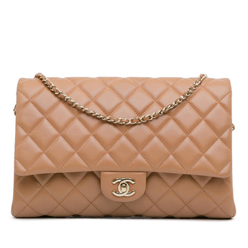 Top Quality Chanel CC Quilted Lambskin Clutch With Chain (SHG-1pgPyi)