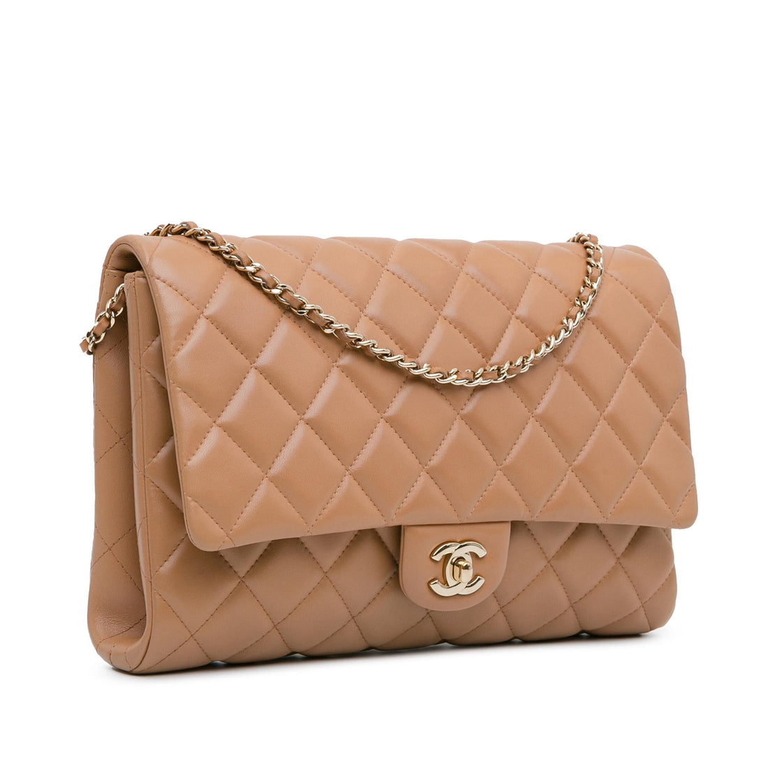 Top Quality Chanel CC Quilted Lambskin Clutch With Chain (SHG-1pgPyi)