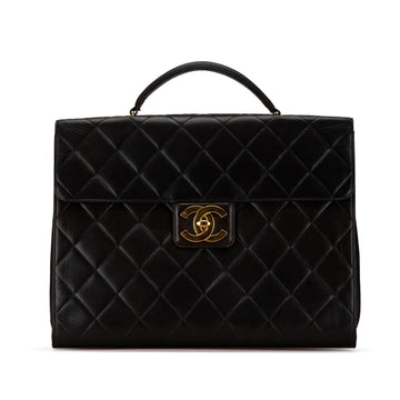Top Quality Chanel CC Quilted Lambskin Flap Briefcase (SHG-8TcoB4)