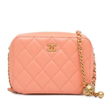 Top Quality Chanel CC Quilted Lambskin Pearl Crush Camera Bag (SHG-5B4yyg)