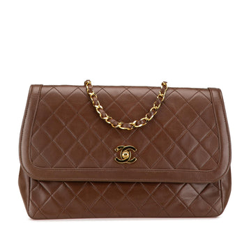 Top Quality Chanel CC Quilted Lambskin Single Flap (SHG-giVobi)