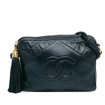 Top Quality Chanel CC Quilted Lambskin Tassel Camera Bag (SHG-P5tGZz)