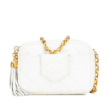 Top Quality Chanel CC Quilted Lambskin Tassel Camera Bag (SHG-nH5aRw)