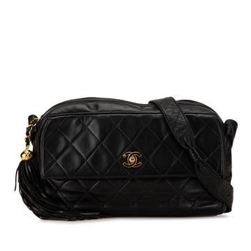 Top Quality Chanel CC Quilted Lambskin Tassel Crossbody (SHG-pX511j)