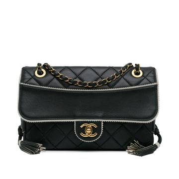Top Quality Chanel CC Quilted Lambskin Tassel and Border Embellished Flap Bag (SHG-anFwRO)