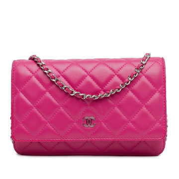 Top Quality Chanel CC Quilted Lambskin Wallet On Chain (SHG-CEhNf2)
