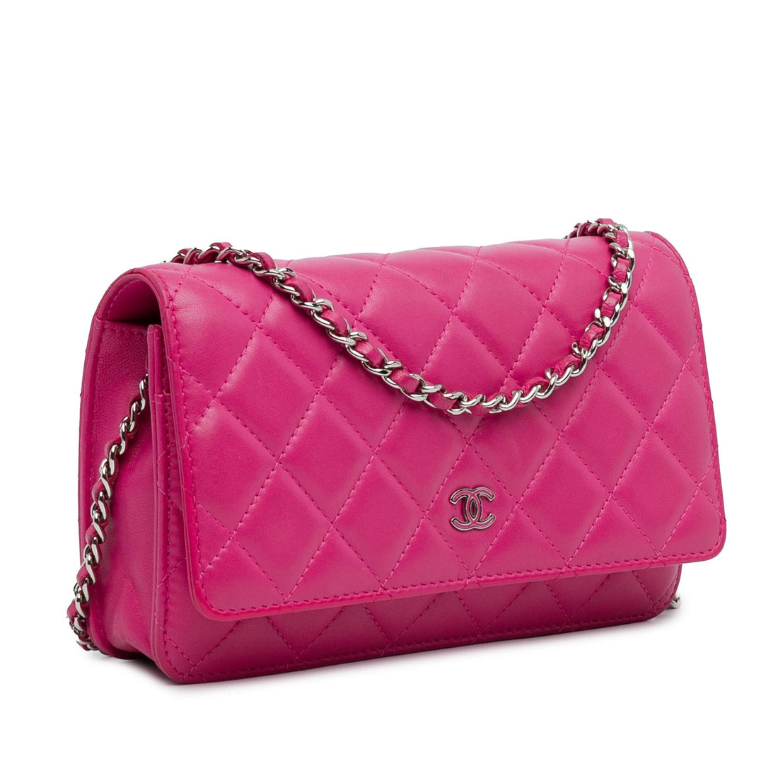 Top Quality Chanel CC Quilted Lambskin Wallet On Chain (SHG-CEhNf2)