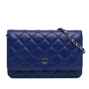 Top Quality Chanel CC Quilted Lambskin Wallet On Chain (SHG-7s5BRc)