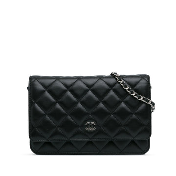 Top Quality Chanel CC Quilted Lambskin Wallet On Chain (SHG-FJ9bzv)