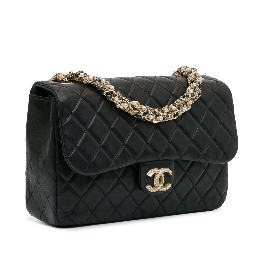 Top Quality Chanel CC Quilted Lambskin Westminster Pearl Flap (SHG-gi93nx)