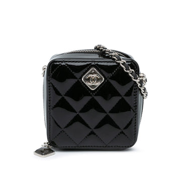 Top Quality Chanel CC Quilted Patent Clutch With Chain (SHG-ROhwQv)