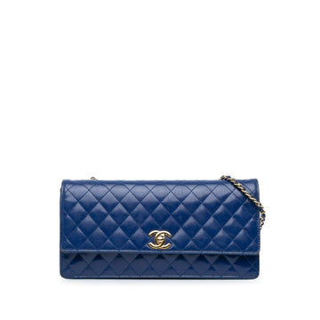 Top Quality Chanel CC Quilted Patent Long Flap (SHG-WftxAP)
