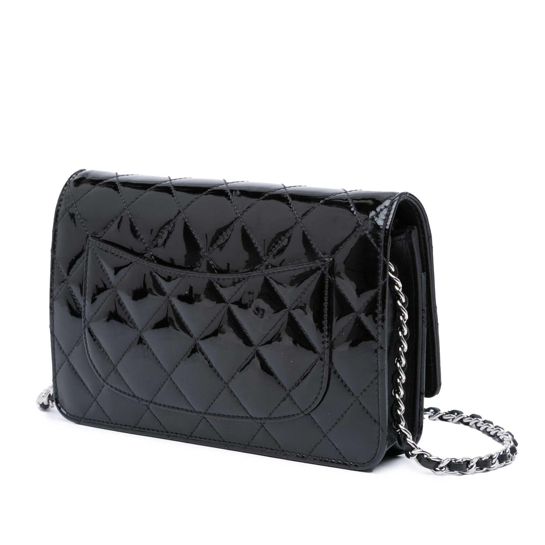 Top Quality Chanel CC Quilted Patent Wallet On Chain (SHG-u1EQdo)