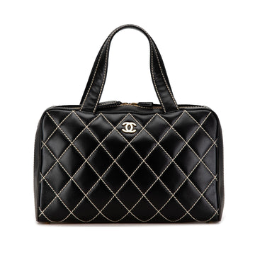 Top Quality Chanel CC Wild Stitch Lambskin Handbag (SHG-SgvNml)