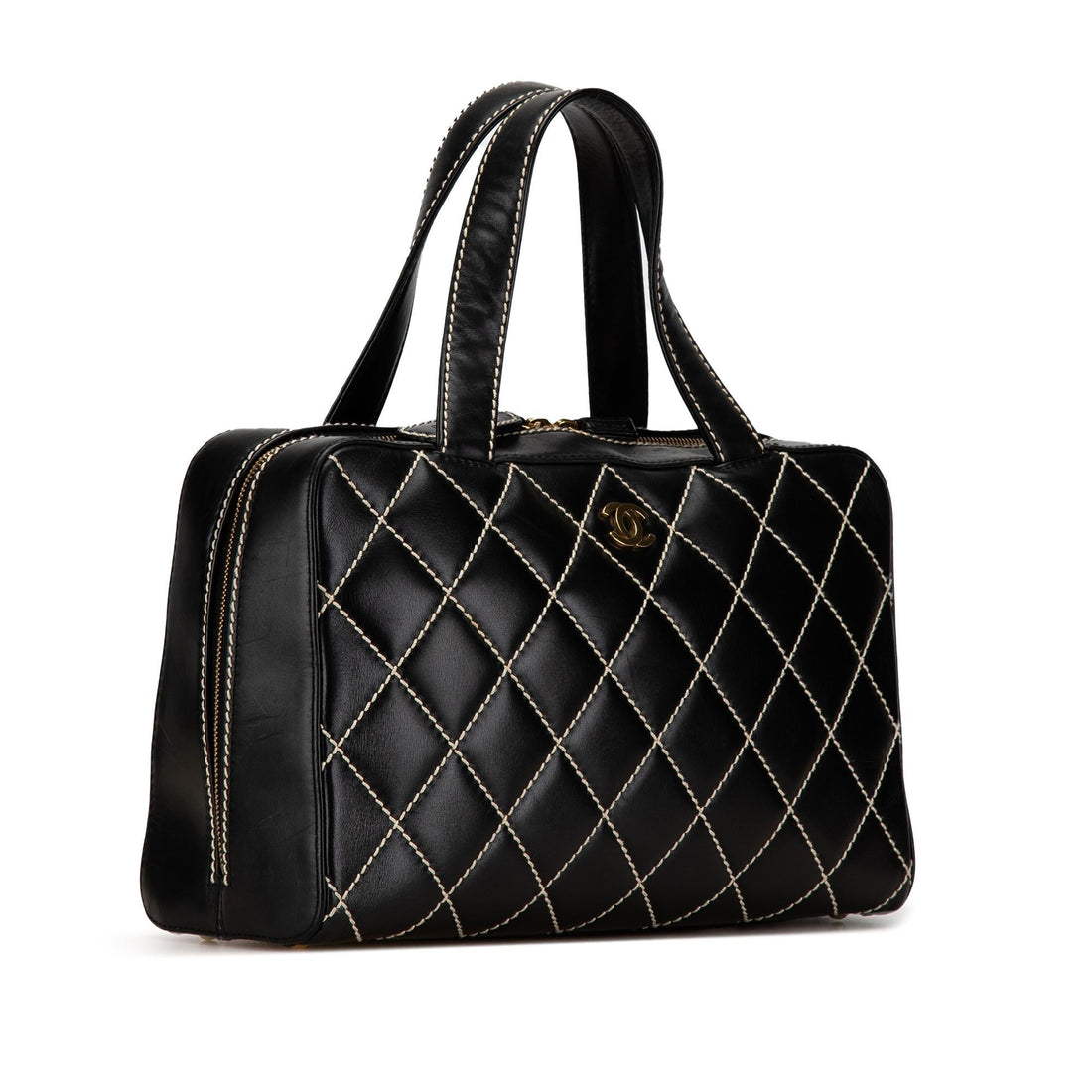 Top Quality Chanel CC Wild Stitch Lambskin Handbag (SHG-SgvNml)