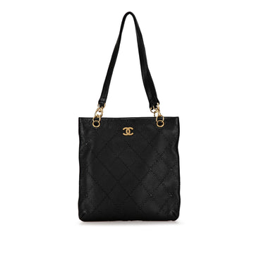 Top Quality Chanel Calfskin CC Wild Sitch Chain Tote (SHG-3bUSXo)