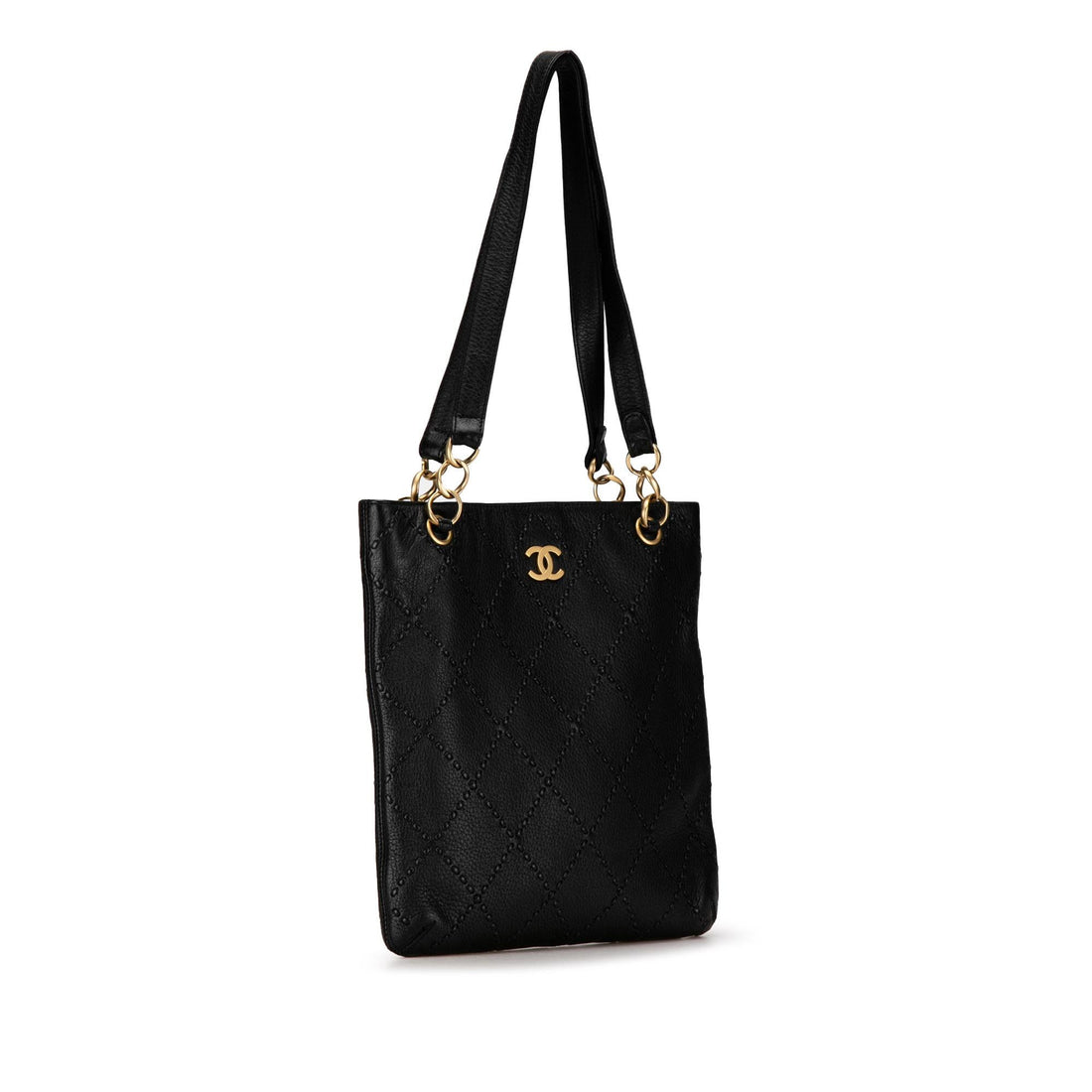 Top Quality Chanel Calfskin CC Wild Sitch Chain Tote (SHG-3bUSXo)