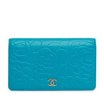 Top Quality Chanel Camellia Embossed Lambskin Bifold Wallet (SHG-DrLXTc)