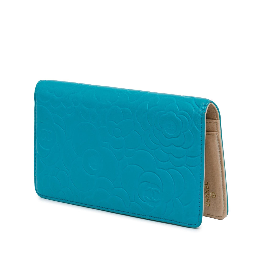 Top Quality Chanel Camellia Embossed Lambskin Bifold Wallet (SHG-DrLXTc)