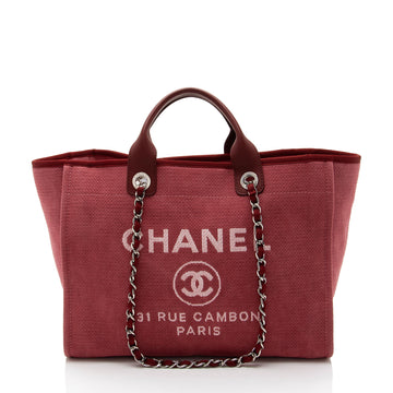 Top Quality Chanel Canvas Deauville Medium Tote (SHF-UKkEwo)